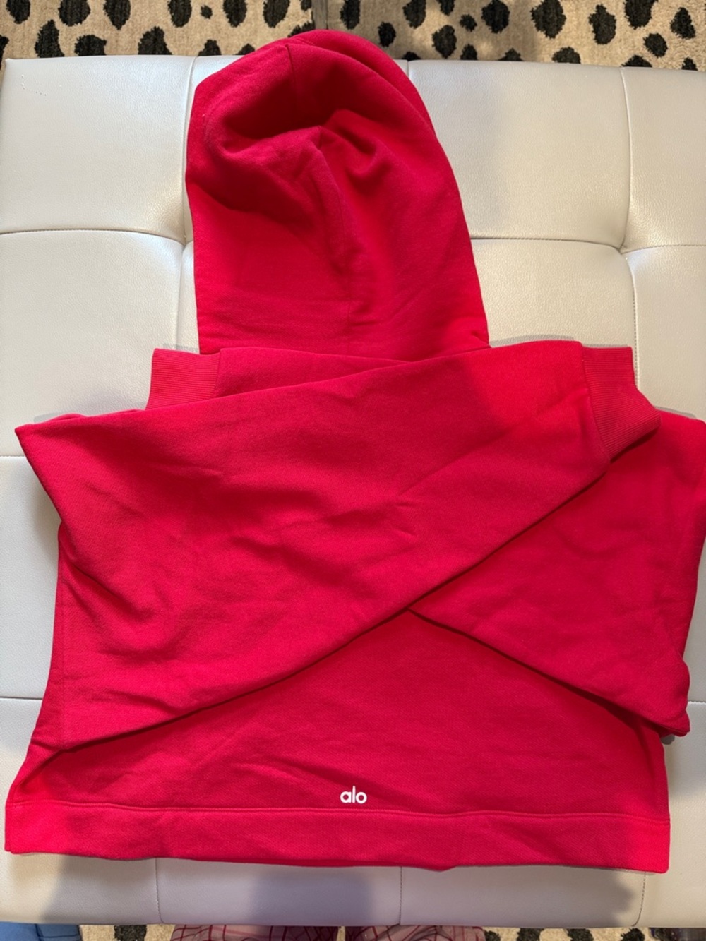 ALO Yoga Women's Red Hooded Sweater
